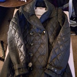 burberry brit diamond print coat